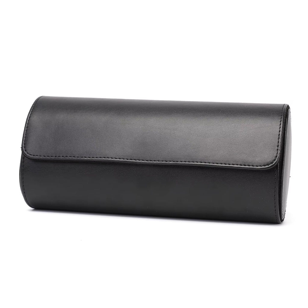 Premium Brown Leather Case - 3 Slots