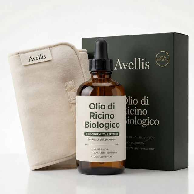 Aceite de ricino orgánico: reduce la hinchazón abdominal mientras duermes.